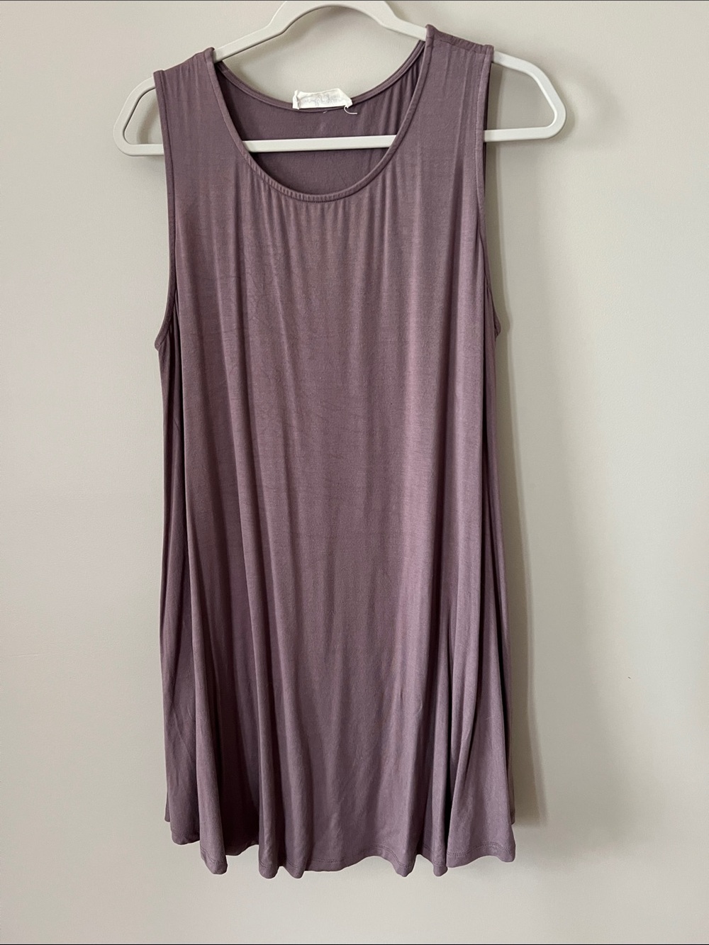 Sleeveless Mauve Midi Swing Dress - Lightweight Everyday Style